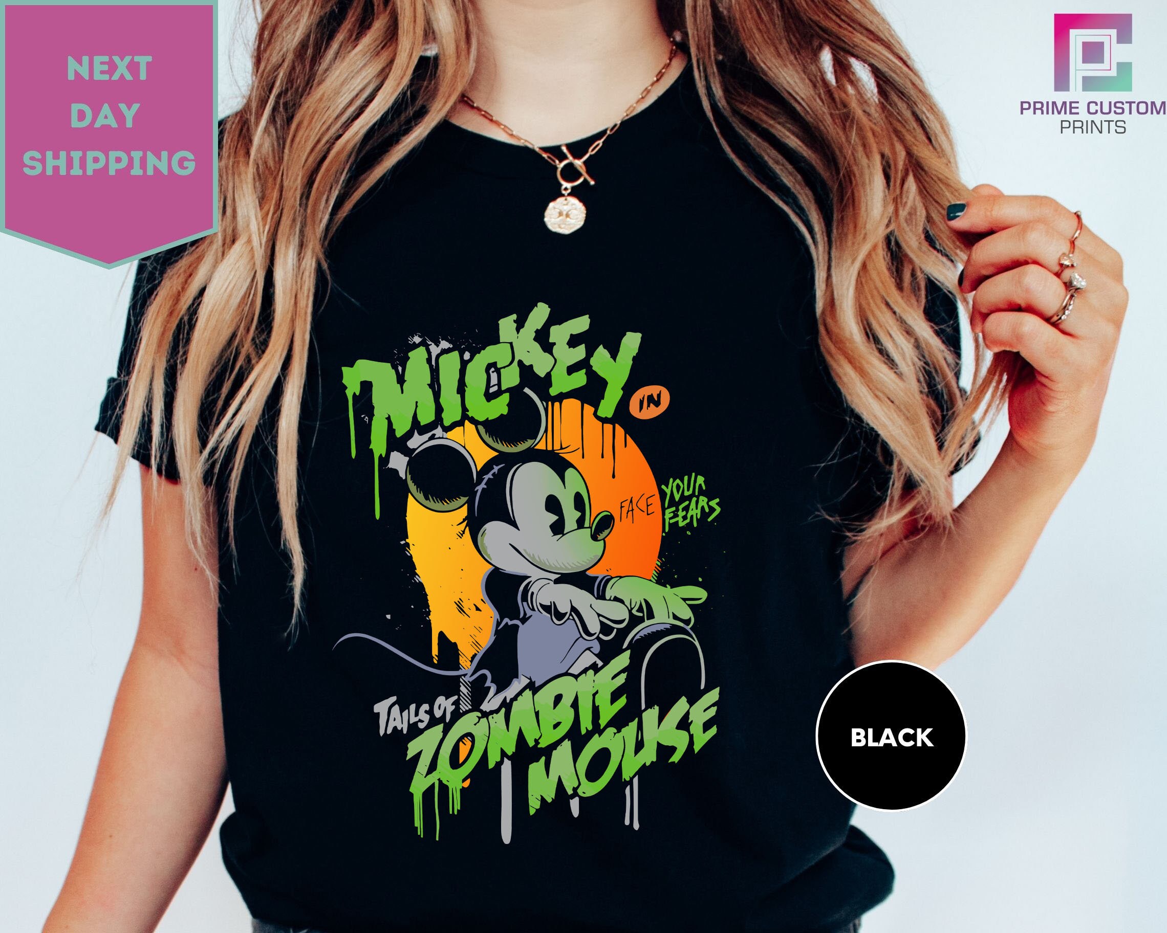 Mickey zombie shirt - Etsy 日本