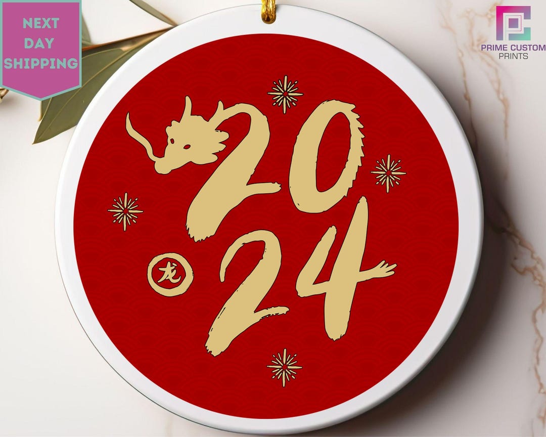 Dragon Ornament, Chinese New Year, 2024, Year of the Dragon, Chinese