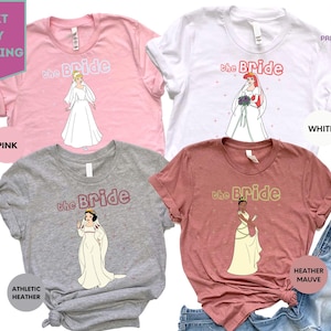 Disney Bachelorette Shirt, Princess Bride T-Shirt, Bridal Party Disneyland Tee, Disney Bride Team Shirt, Bachelor Tee
