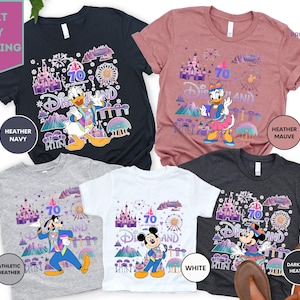 Custom Name Disneyland Characters Shirt, Personalized Checkered Mickey & Friends Tee, Disneyland Family Trip Shirt 2025