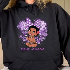 Disney Moana Family Shirt, Tala, Pua, Hei Hei, Maui And Baby Moana Shirt, Moana & Maui Shirt, Disneyland Group Vacation Sweatshirt image 4