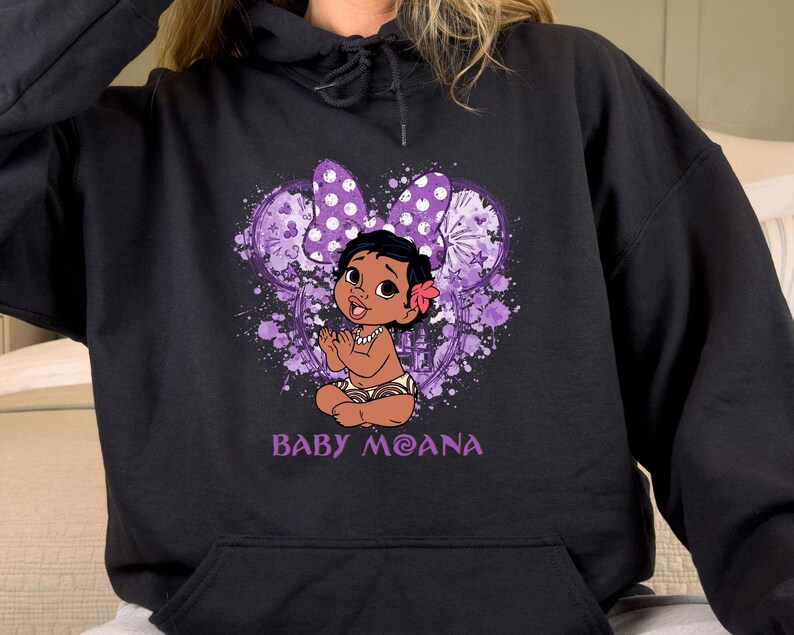 Disney Moana Family Shirt, Tala, Pua, Hei Hei, Maui And Baby Moana Shirt, Moana & Maui Shirt, Disneyland Group Vacation Sweatshirt image 4