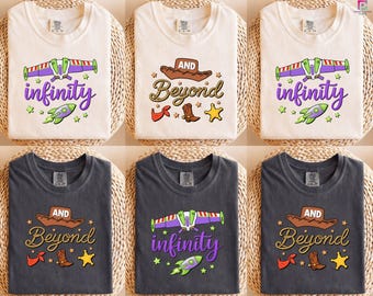 To Infinity and Beyond Couple Shirts, Toy Story Family Shirt, Disney Vacation Shirt, Friends Shirt, Disney Toddlers Shirt