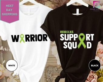 Support Squad Lymphoma Cancer Shirt, Lymphoma Ribbon Shirt, Personalized Cancer Awareness Shirt, Team Cancer Shirt