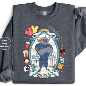 Camisetas personalizadas de todos los personajes para el viaje a Disney 2026, camisetas familiares a juego de Disney, camisetas de Zootopia de Disney, camiseta de viaje a Disney imagen 4
