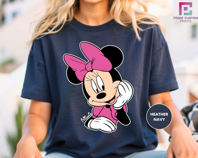 Disney Classic Minnie Mouse Shirt Retro Minnie T-Shirt for Disneyland Trip, Disneyland Holiday Family Matching Shirt, Disney Minnie Gift bild 2