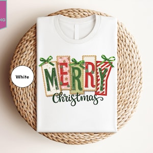 Vrolijk kerstfeestshirt, vrolijk kerstfeestshirt, kerstt-shirt, kerstfamilieshirt, kerstcadeau, vrolijk kerstfeest