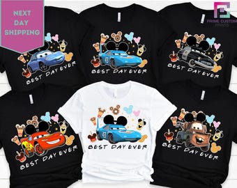 Disney Cars Best Day Ever Shirt, Cars Pixar Shirt, Cars Group Shirt, Disney Cars Kid Shirt, Lightening McQueen Shirt