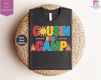 Cousin Camp 2025 Shirt, Summer Cousin Shirts, Cousin Crew 2025 Shirt, Matching Cousin Shirt, Summer Family Reunion