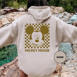 Mickey Classic Retro Disney Shirt, Vintage Mickey Tee, Mickey Mouse Shirt, Unisex Family Vacation Outfit, Customizable Double Side Shirt image 4