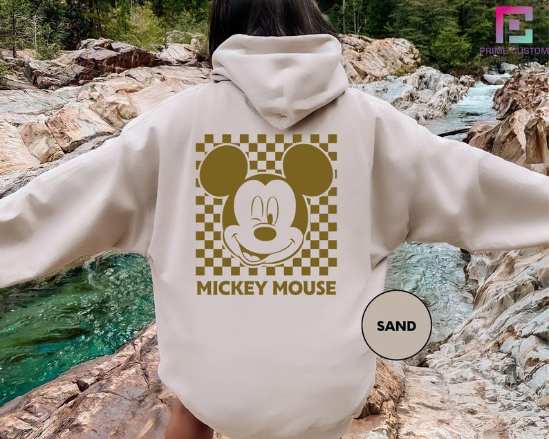 Mickey Classic Retro Disney Shirt, Vintage Mickey Tee, Mickey Mouse Shirt, Unisex Family Vacation Outfit, Customizable Double Side Shirt image 4