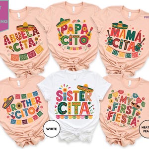Cinco de Mayo Family Matching Shirt, Fiesta Group Matching Shirt, Mexican Fiesta Tee, My First Fiesta Shirt, Family Tee