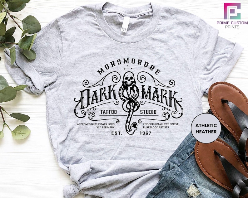 Wizard World Shirt, Dark Mark Tattoo Studio, Wizard Books Shirt, Book Reading Shirt, Wizard Vacation Shirt image 2