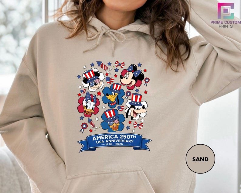 Mickey and Friends 4th July 2026 Shirt, Disney Independence Day Tee, Disneyland Family, Walt Disney World T-shirt image 4