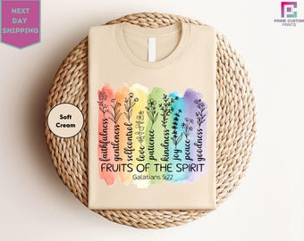 Fruits Of The Spirit Shirt, Galatians 5 22, Wildflowers Christian Tee, Religious Gifts, Bible Verse Tee, Woman Christian