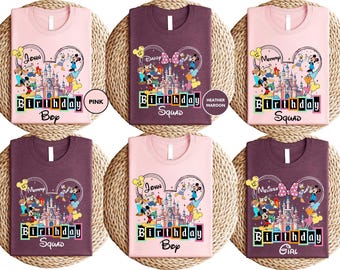 Camiseta personalizada de Mickey y sus amigos, la mejor camiseta de cumpleaños, ideal para viajes familiares a Disneyland, regalos de camisetas Disney