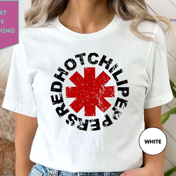 Red Hot Chili Peppers Vintage T-Shirt , Red Hot Chili Peppers Tour Shirt , RHCP Graphic Unisex T-Shirt, Red Hot Tour Tee