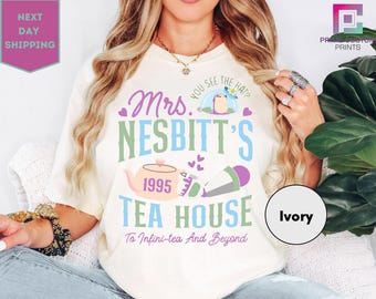 Comfort Colors Buzz Lightyear Mrs Nesbitt’s Tea House To Infinity And Beyond Tee, Disney Toy Story Tee, Magic Tee