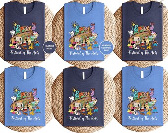 Camiseta de artista de Mickey y sus amigos, camiseta del Festival Internacional de las Artes de Disney Epcot, camiseta del Festival ARTS 2026