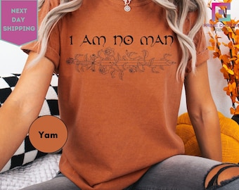 Comfort Colors I Am No Man T-shirt, Dark Academia Shirt, Vintage Book Gothic Tee, Feminism Quote T Shirt, Fandom Merch