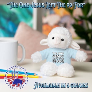 Jesus Lamb Stuffed Animal, Easter Basket Stuffer