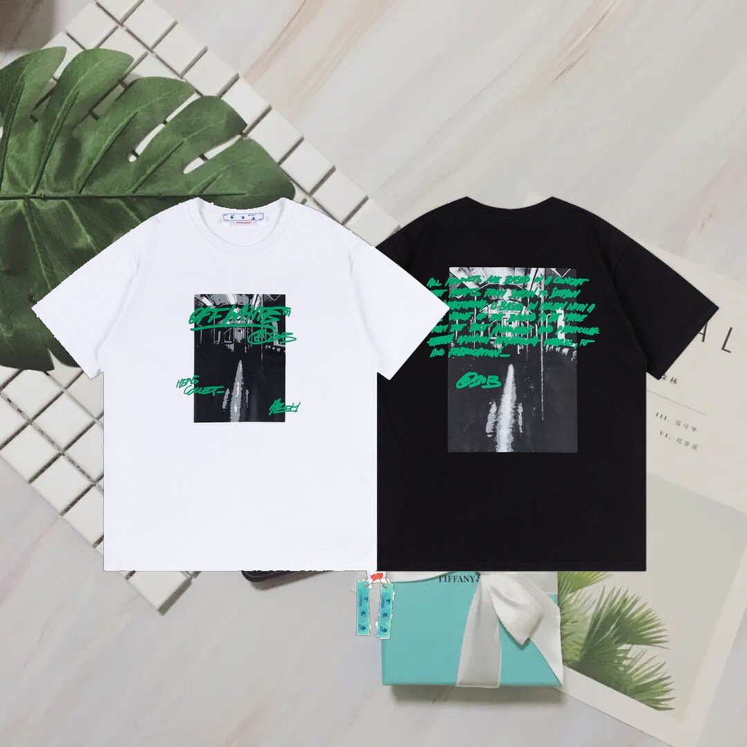 Off White Oil Painting Arrow Tshirt for Men and Women's Etsy