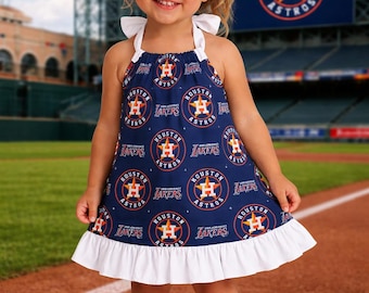 Houston Baseball Dress for Baby or Toddler