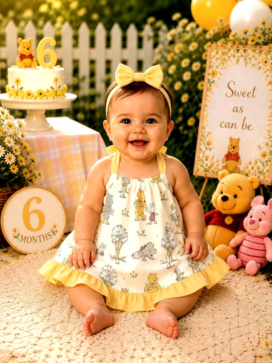 winnie the pooh first birthday dress Baby Search: Office Petite Rory Techno Scuba color:Yellow He will look amazing