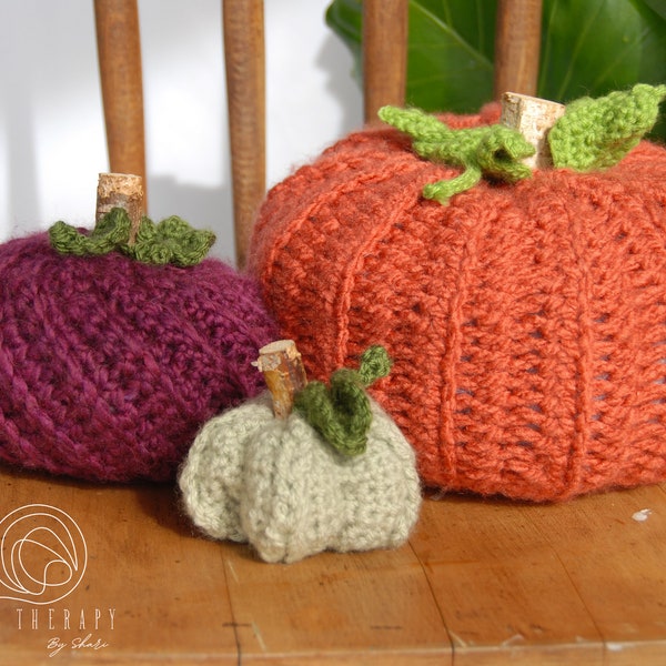 Handmade Crocheted Pumpkins/ Fall Thanksgiving Decor/Made to Order/Custom Colors/Rustic Country Farmhouse Decor/Cozy Boho Charm
