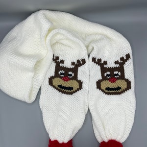 Reindeer scarf PATTERN only/ Circular Knitting Machine