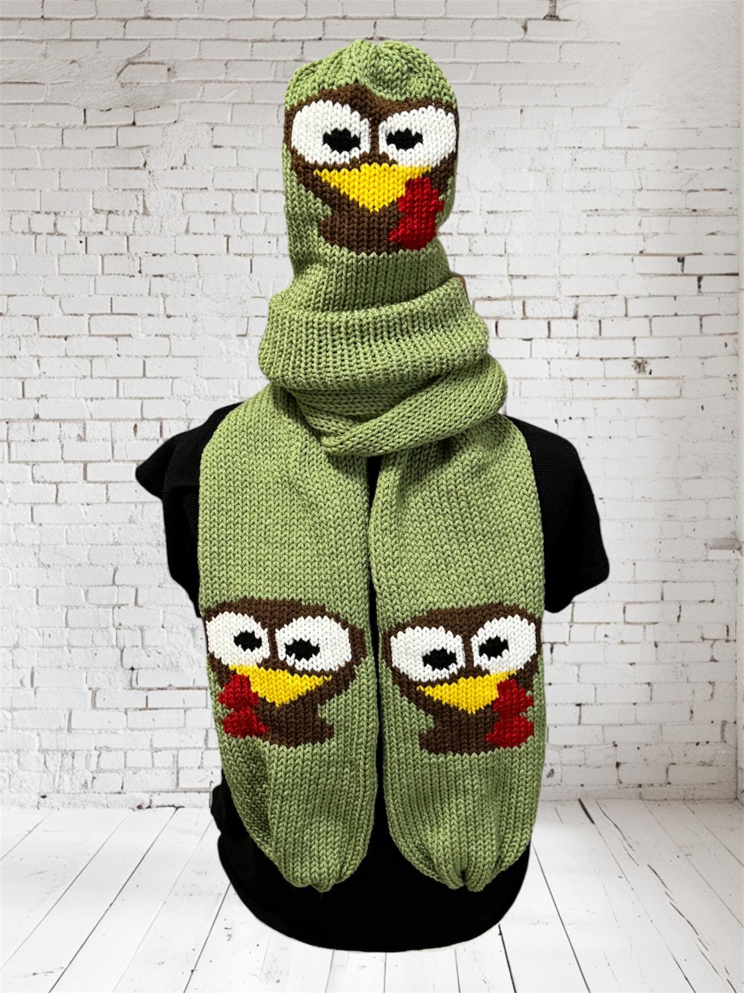 Turkey Scarf Knitting Machine PATTERN (PDF Pattern) - Etsy