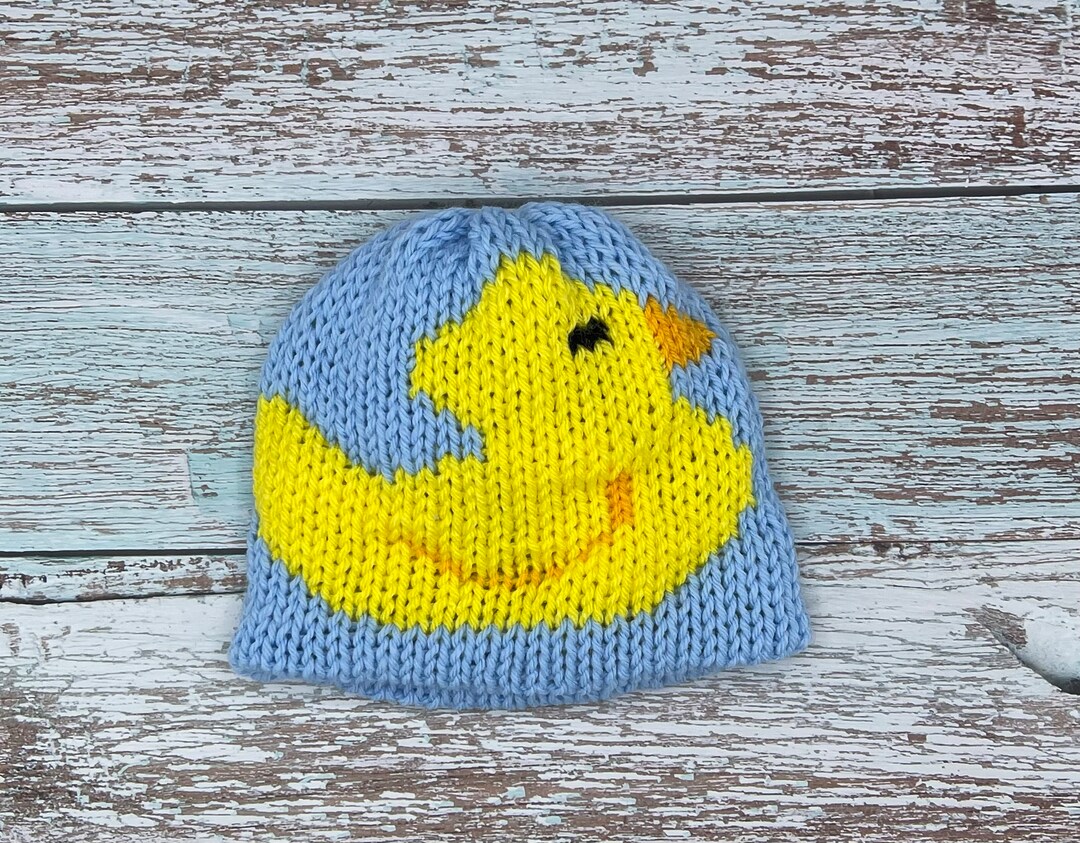 Newborn Rubber Ducky Hat PATTERN Only/ Circular Knitting Machine Etsy