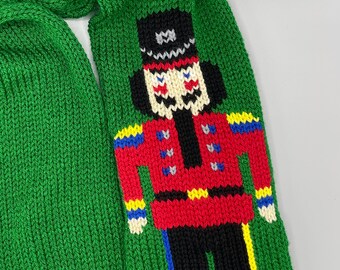 Nutcracker Scarf Knitting Machine Pattern: Addi, Banner (PDF Pattern)