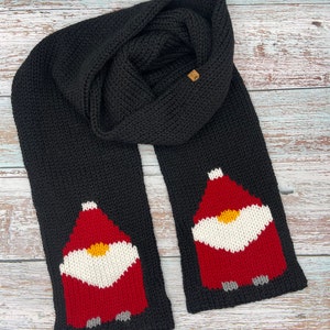 Gnome Hat and Scarf Set PATTERN only/ Circular Knitting Machine/PDF Pattern/Knitting Machine Pattern/ Addi Machine Pattern