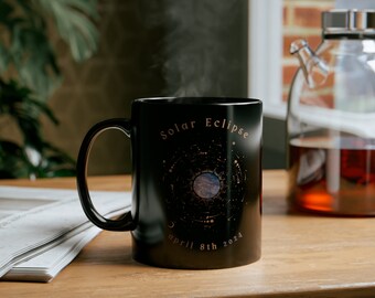 Solar Eclipse Mug (11oz, 15oz) , Astrology Gift, Moon Mug, Sun Mug, Total Solar Eclipse 2024