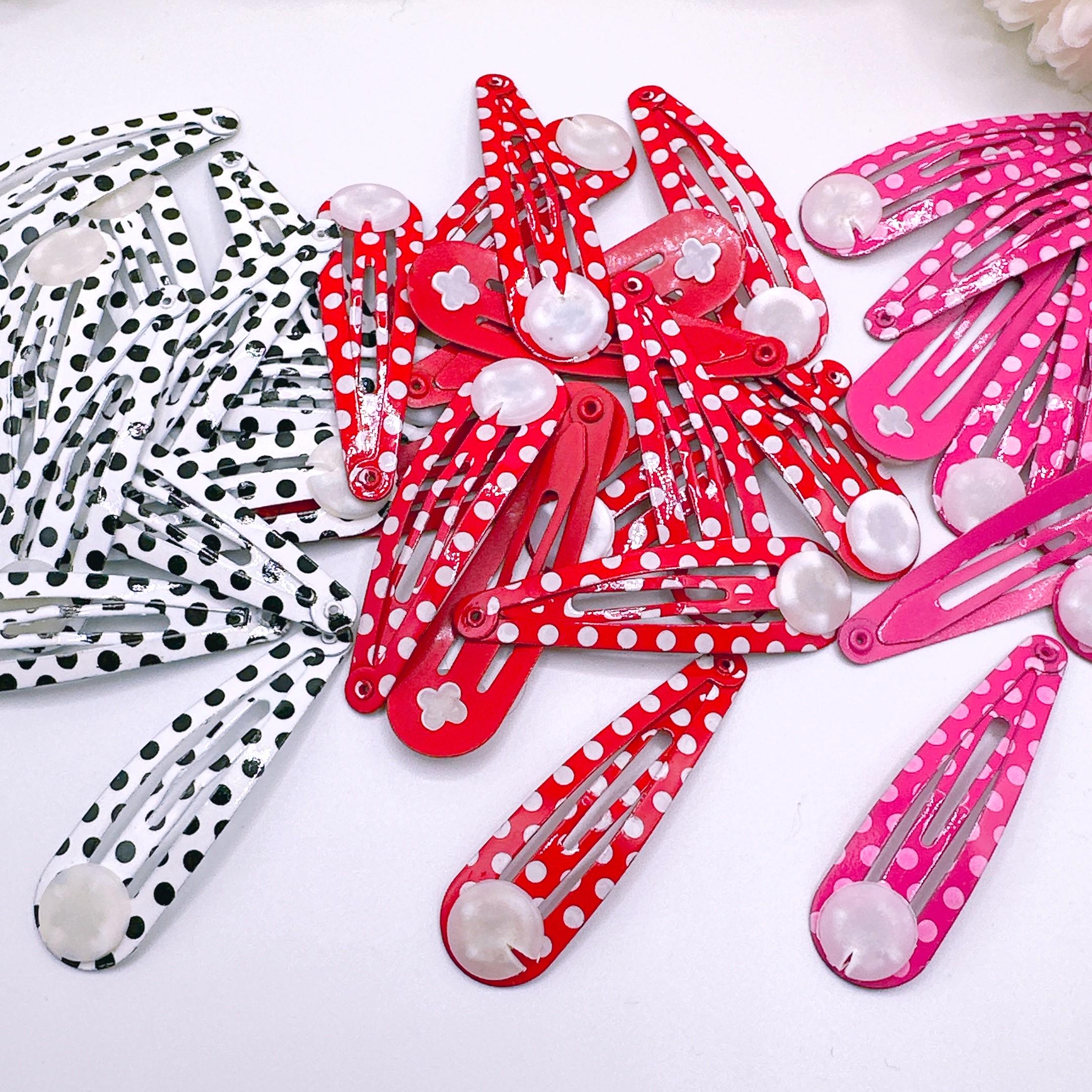 ?? Vintage retro  Japanese Candy candy bow Red Snap Hair Clips - Set of 2 So rare to find this vintage 1976 pencil sharpener  main image 2
