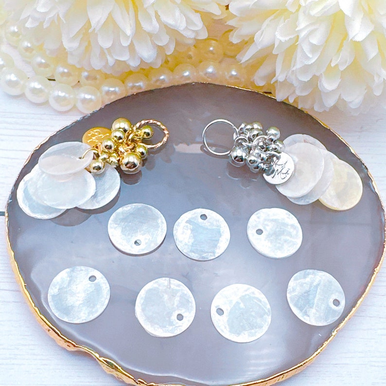 10/20/50/100/200pcs Natural Capiz Shell Round Discs 15mm/20mm/30mm, DIY ...