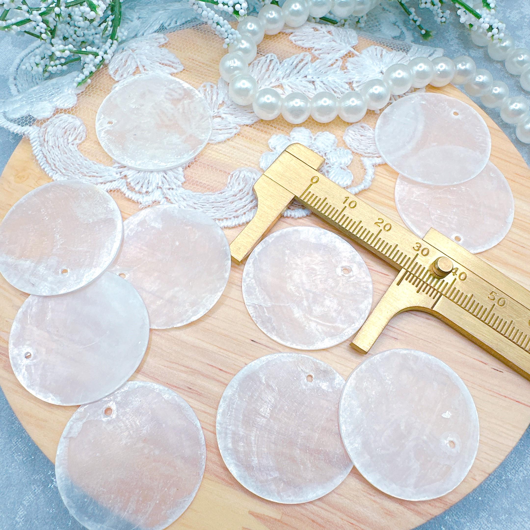 10/20/50/100/200pcs Natural Capiz Shell Round Discs 15mm/20mm/30mm, DIY ...