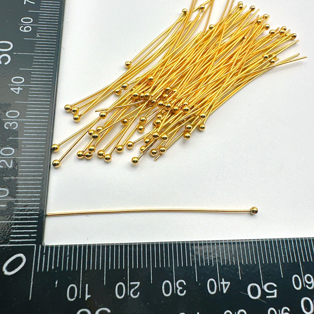 Pin 22 20-100 Pcs Stainless Steel Ball Head Pins 22 Gauge 50mm/ 40mm/35mm/30mm ...
