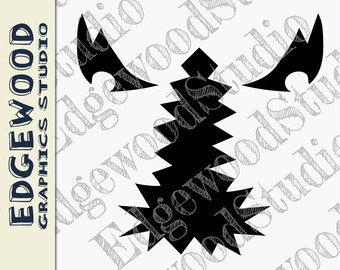 Plantilla para tallar calabaza con forma de boca de navaja: Plantilla de Halloween (Descarga digital)