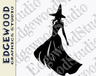 Bruja glamurosa, SVG de Halloween (descarga digital)
