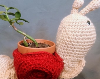 Red Snail Planter