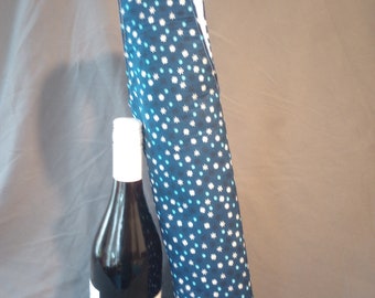 Blue Wine Bottle Bag