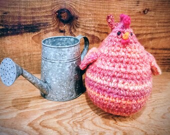 Red Crochet Chicken
