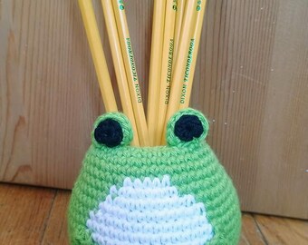 Green Frog Vase