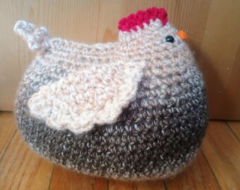Brown Crochet Chicken