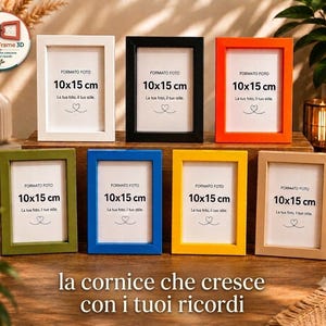 InfinityFrame 3D - Cadre photo unique personnalisable en plusieurs couleurs