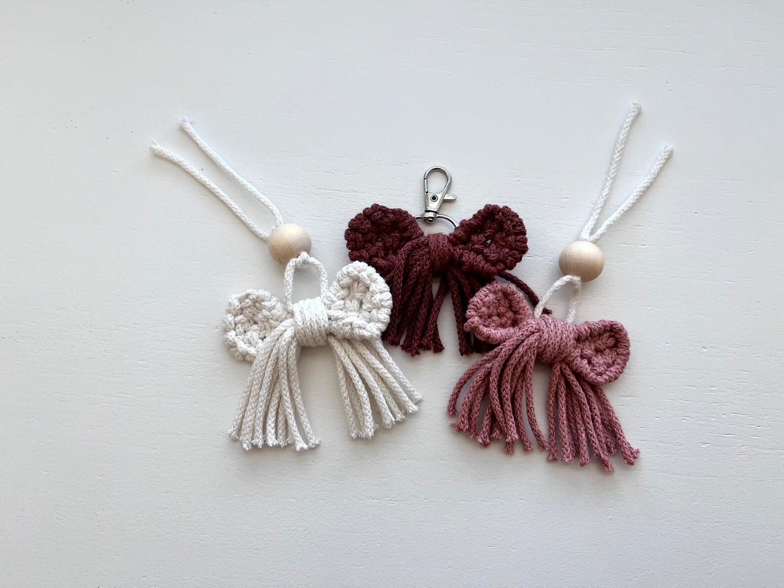 Bow Aesthetic Keychain or Car Diffuser Charm, Girly Accessory for Keys ...