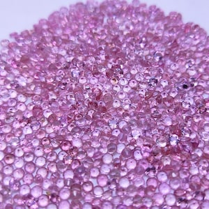 2.5mm Pink Tourmaline Round Faceted AAA Quality Natural Pink Tourmaline Round 2.5mm  0.07carat Rare  Rare 2.5MM Pink Tourmaline Faceted