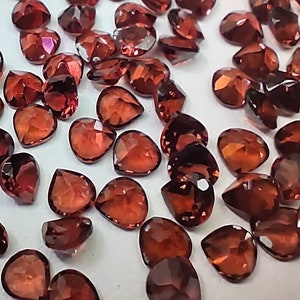 Natural Mozambique Garnet Heart Shape 4*4mm Cut Stone AAA Quality Mozambique Garnet